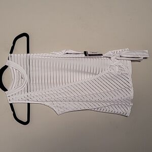 New Tail Monica crewneck tank w/overlay Sz M Active Sporty Sheer